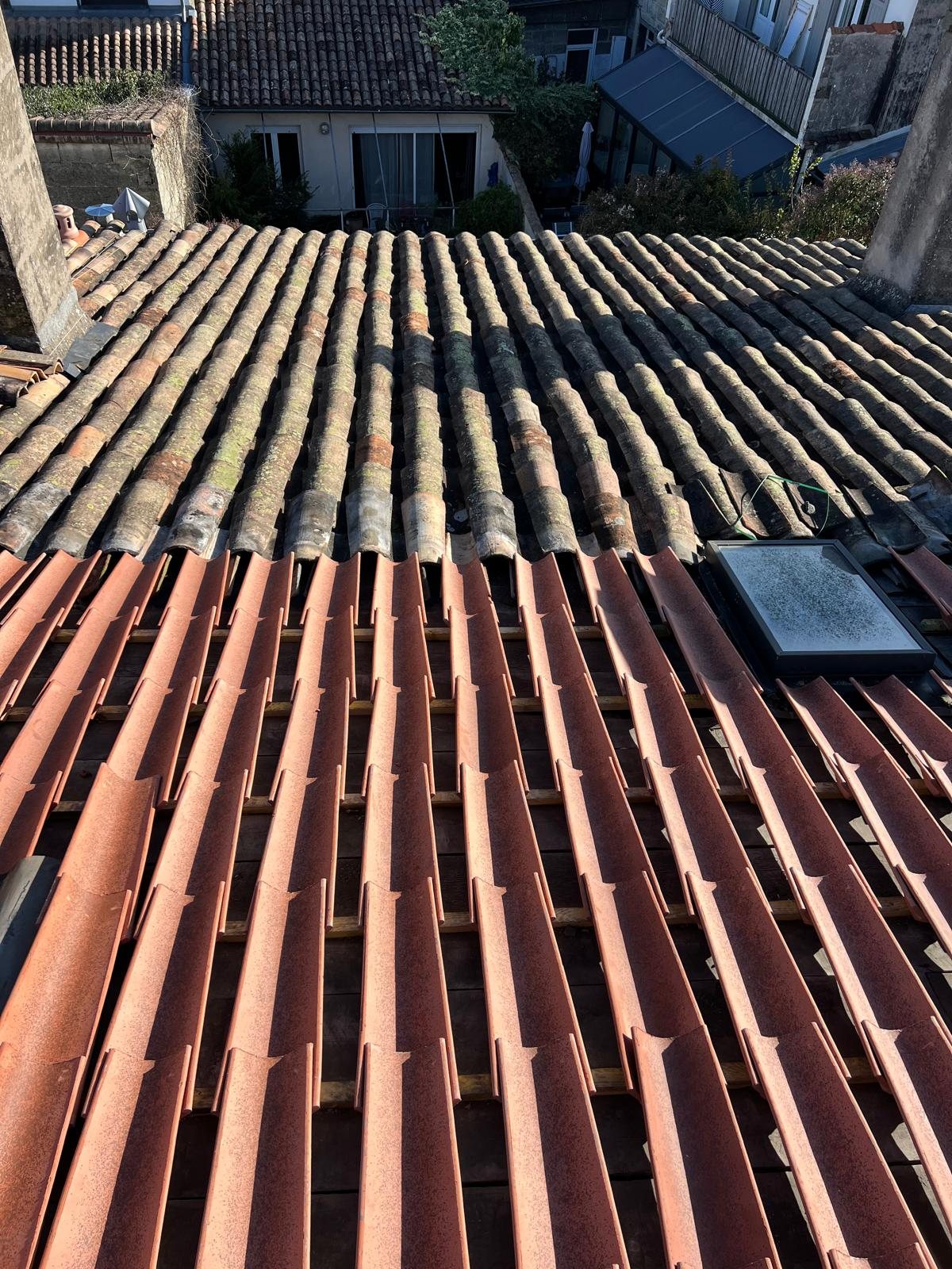 Réfection de toiture sur couverture tuile